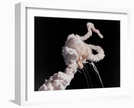 Space Shuttle Challenger Disaster-null-Framed Photo