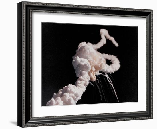 Space Shuttle Challenger Disaster-null-Framed Photo