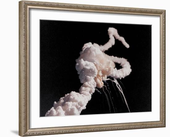 Space Shuttle Challenger Disaster-null-Framed Photo