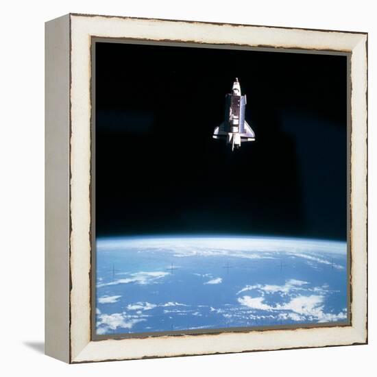 Space Shuttle Challenger During Mission STS-7-null-Framed Premier Image Canvas