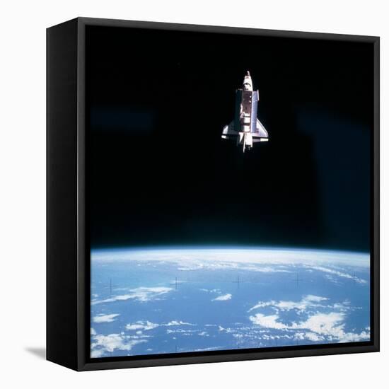 Space Shuttle Challenger During Mission STS-7-null-Framed Premier Image Canvas