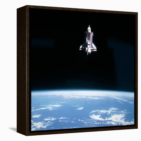 Space Shuttle Challenger During Mission STS-7-null-Framed Premier Image Canvas