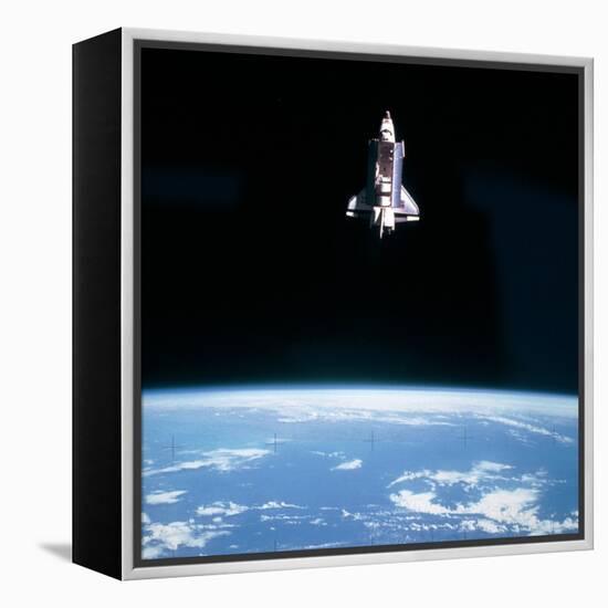 Space Shuttle Challenger During Mission STS-7-null-Framed Premier Image Canvas