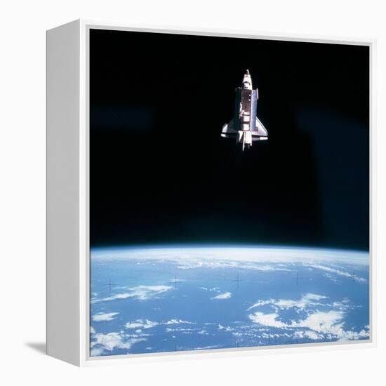 Space Shuttle Challenger During Mission STS-7-null-Framed Premier Image Canvas