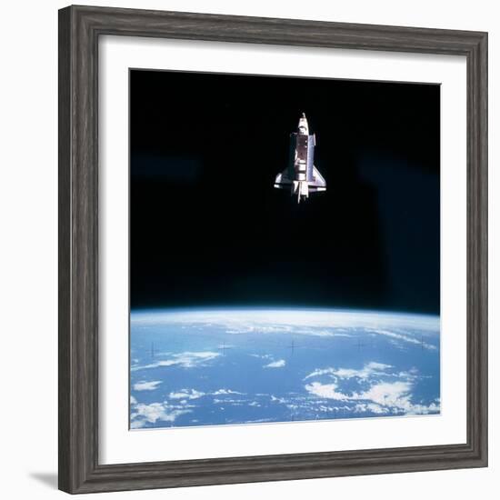 Space Shuttle Challenger During Mission STS-7-null-Framed Premium Photographic Print