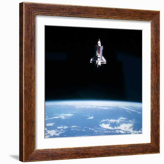 Space Shuttle Challenger During Mission STS-7-null-Framed Premium Photographic Print