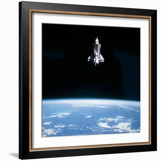 Space Shuttle Challenger During Mission STS-7-null-Framed Premium Photographic Print