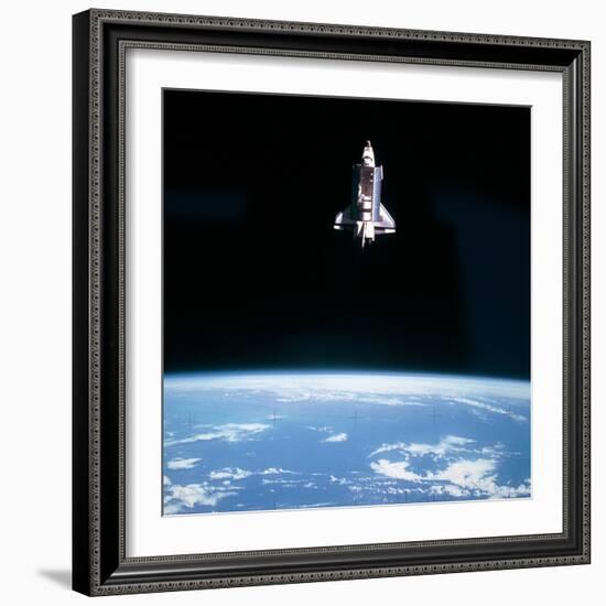 Space Shuttle Challenger During Mission STS-7-null-Framed Premium Photographic Print