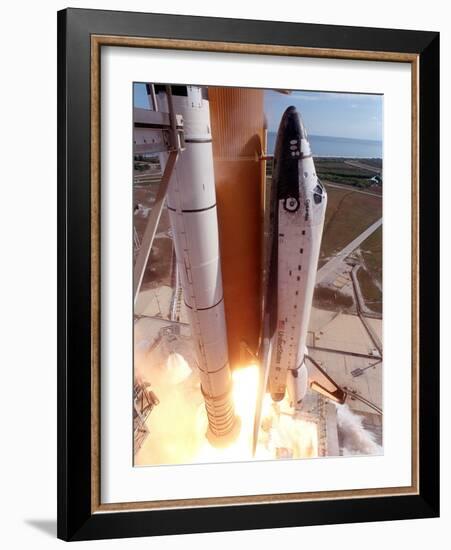 Space Shuttle Columbia Lifts Off the Launch Pad-null-Framed Photo