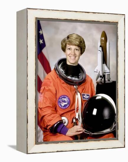 Space Shuttle Commander Eileen Collins, First Woman to Command Space Shuttle Mission, Oct 30, 1998-null-Framed Stretched Canvas