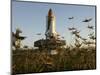 Space Shuttle Discovery at the Kennedy Space Center at Cape Canaveral, Florida, November 9, 2006-John Raoux-Mounted Photographic Print