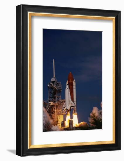 Space Shuttle Discovery Lifting Off-Roger Ressmeyer-Framed Photographic Print