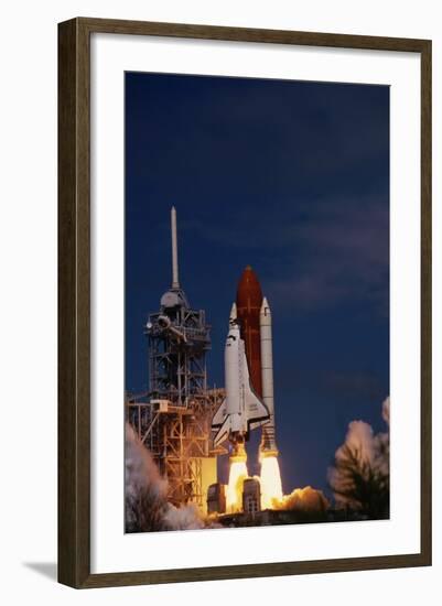 Space Shuttle Discovery Lifting Off-Roger Ressmeyer-Framed Photographic Print