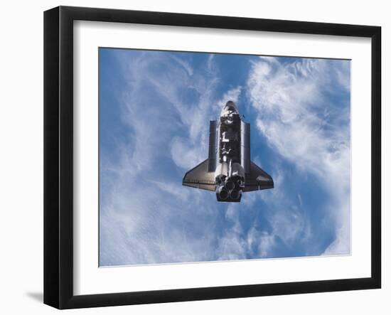 Space Shuttle Edeavour as Seen from the International Space Station, August 10, 2007-Stocktrek Images-Framed Photographic Print