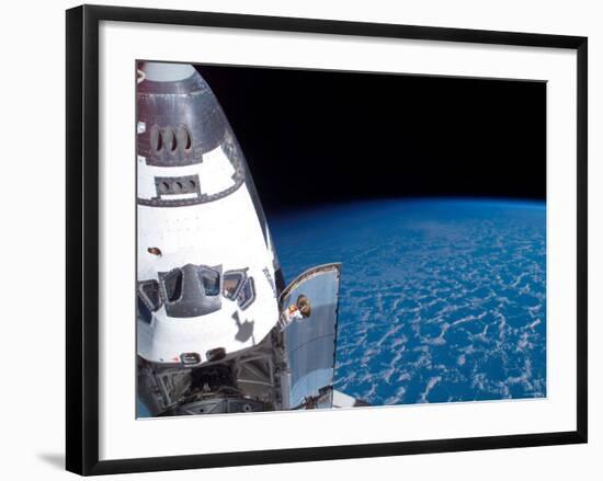 Space Shuttle Edeavour as Seen from the International Space Station-Stocktrek Images-Framed Photographic Print