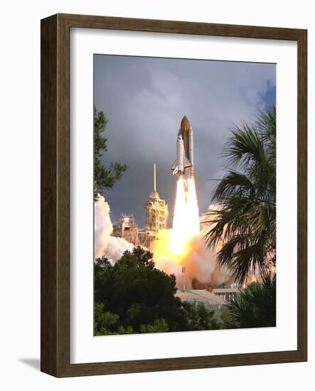 Space Shuttle Endeavour Launch Was the 57th Space Shuttle Mission, June 21,1993-null-Framed Photo