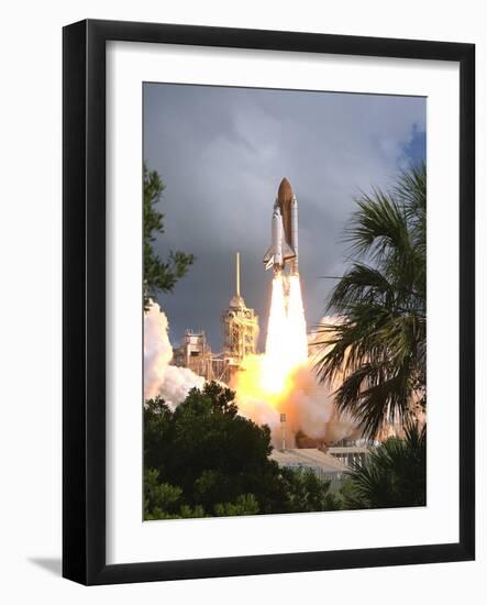 Space Shuttle Endeavour Launch Was the 57th Space Shuttle Mission, June 21,1993-null-Framed Photo