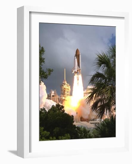 Space Shuttle Endeavour Launch Was the 57th Space Shuttle Mission, June 21,1993-null-Framed Photo