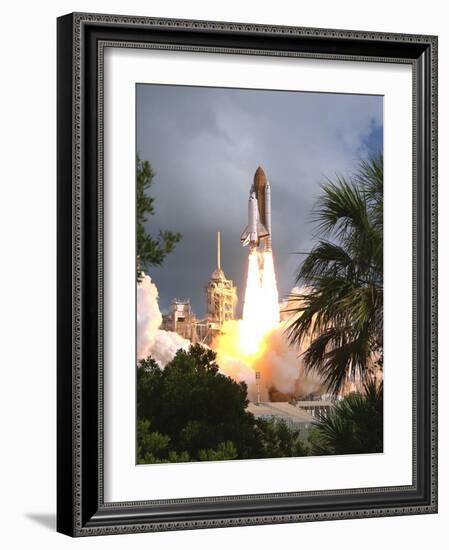 Space Shuttle Endeavour Launch Was the 57th Space Shuttle Mission, June 21,1993-null-Framed Photo