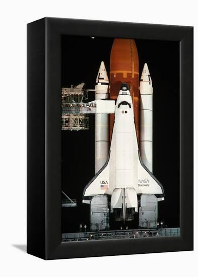 Space Shuttle Illuminated at Night-Roger Ressmeyer-Framed Premier Image Canvas