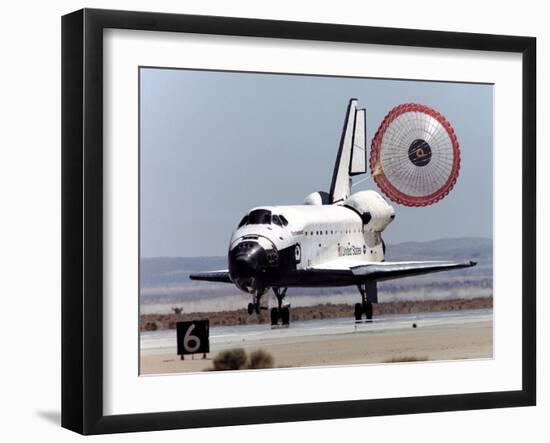 Space Shuttle Landing-null-Framed Photographic Print
