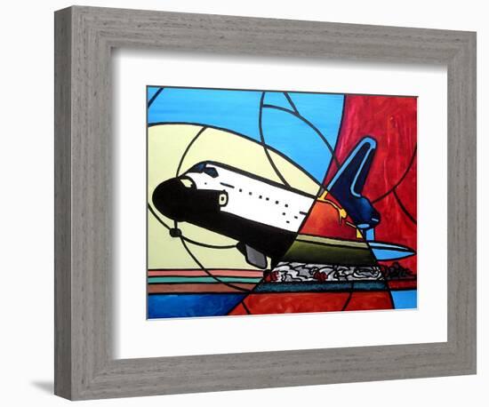 Space Shuttle Landing-Cindy Thornton-Framed Art Print