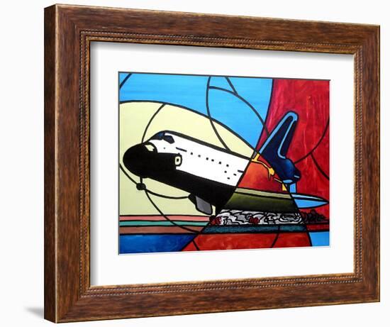 Space Shuttle Landing-Cindy Thornton-Framed Art Print