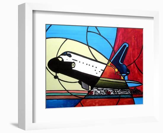 Space Shuttle Landing-Cindy Thornton-Framed Art Print