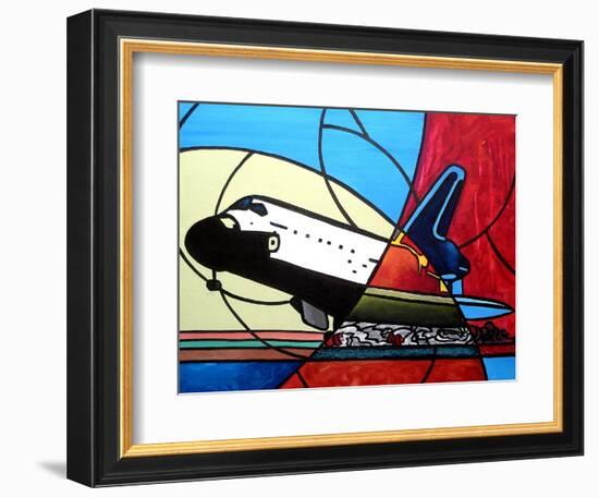 Space Shuttle Landing-Cindy Thornton-Framed Art Print