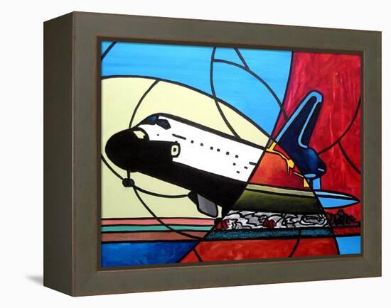 Space Shuttle Landing-Cindy Thornton-Framed Stretched Canvas