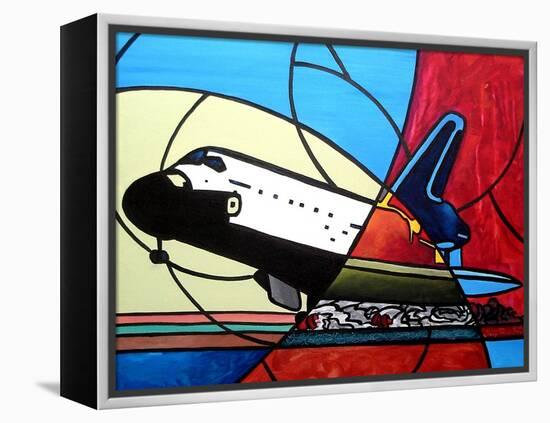 Space Shuttle Landing-Cindy Thornton-Framed Stretched Canvas