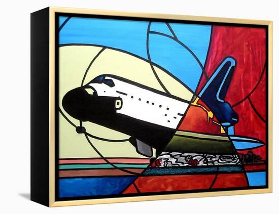 Space Shuttle Landing-Cindy Thornton-Framed Stretched Canvas