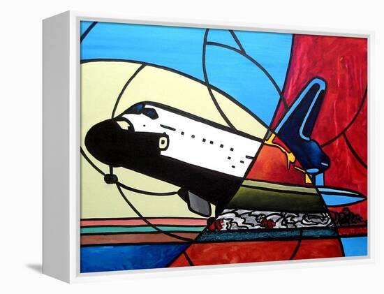 Space Shuttle Landing-Cindy Thornton-Framed Stretched Canvas