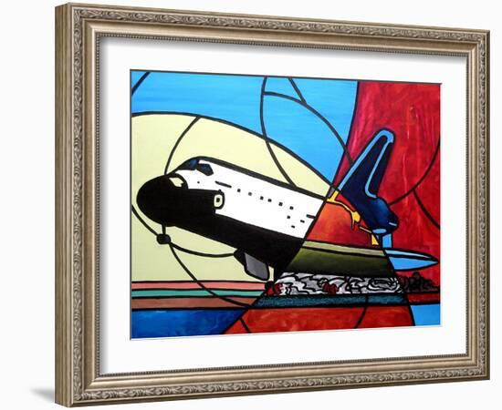 Space Shuttle Landing-Cindy Thornton-Framed Art Print