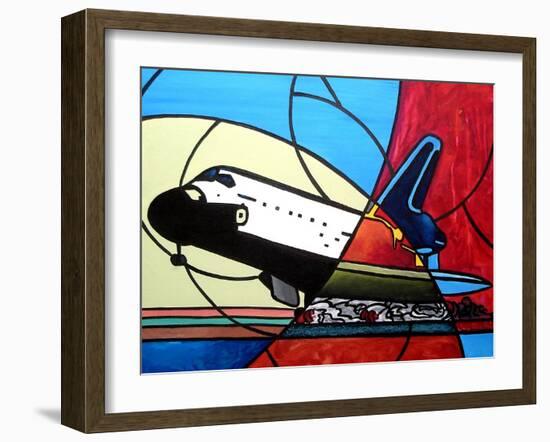 Space Shuttle Landing-Cindy Thornton-Framed Art Print