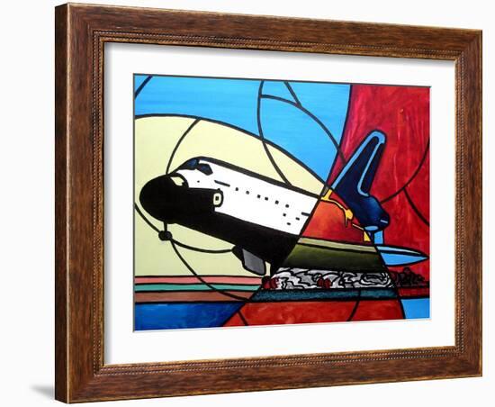 Space Shuttle Landing-Cindy Thornton-Framed Art Print