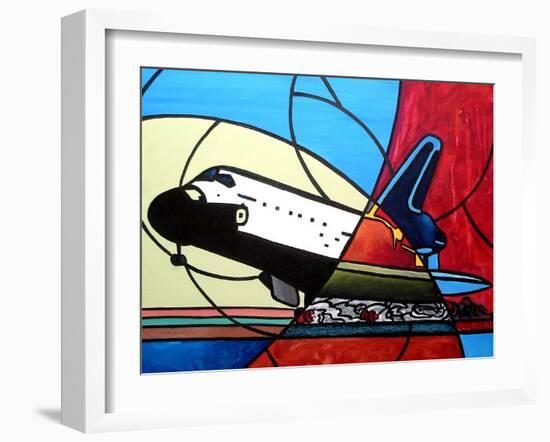 Space Shuttle Landing-Cindy Thornton-Framed Art Print