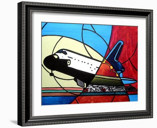 Space Shuttle Landing-Cindy Thornton-Framed Art Print