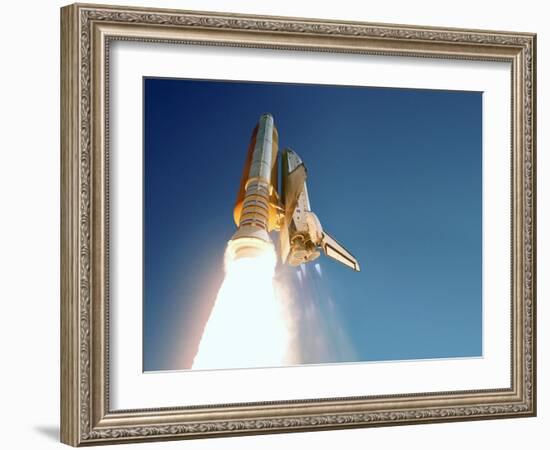 Space Shuttle Launch-Detlev Van Ravenswaay-Framed Photographic Print