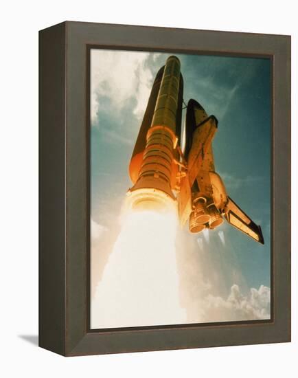 Space Shuttle Lifting Off-David Bases-Framed Premier Image Canvas