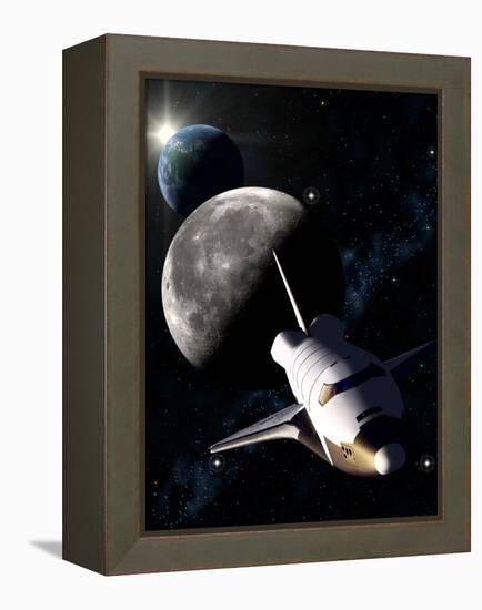 Space Shuttle Mission-Roger Harris-Framed Premier Image Canvas