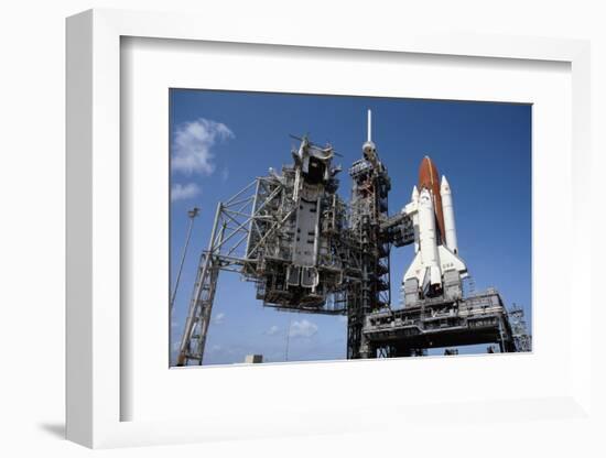 Space Shuttle on Launch Pad-Bettmann-Framed Photographic Print