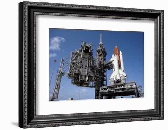 Space Shuttle on Launch Pad-Bettmann-Framed Photographic Print