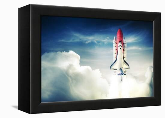 Space Shuttle Taking off on a Mission-Fer Gregory-Framed Premier Image Canvas