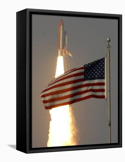 Space Shuttle-Paul Kizzle-Framed Premier Image Canvas