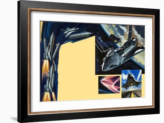 Space Shuttle-Wilf Hardy-Framed Giclee Print