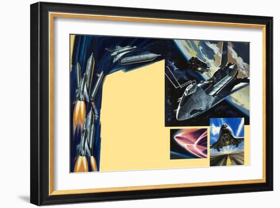 Space Shuttle-Wilf Hardy-Framed Giclee Print