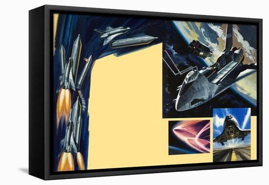 Space Shuttle-Wilf Hardy-Framed Premier Image Canvas