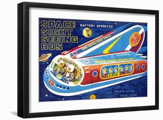 Space Sight Seeing Bus-null-Framed Art Print