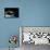 Space Station in Orbit around Earth with Space Shuttle-null-Framed Stretched Canvas displayed on a wall